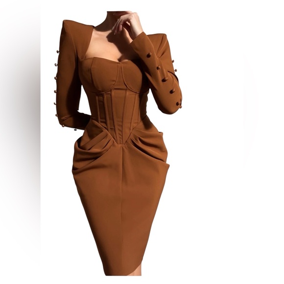 Donnee per Dieu Dresses & Skirts - Donnee par Dieu Dusk Till Dawn' Bustier Dress Sz S in Chocolate